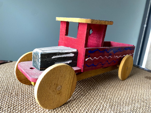 Jouet ancien bois camion - jouet,